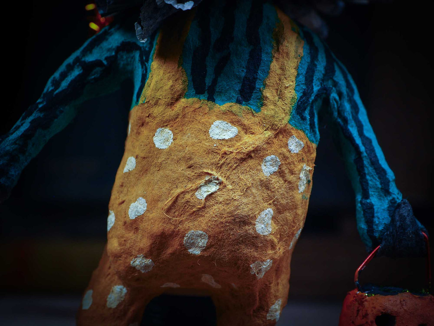 Adorable handmade spun cotton art doll figurines by Idania Salcido (Danita Art) are perfect as Halloween Home Decor. Ghosts, Pumpkins, Witches, Devils and more!