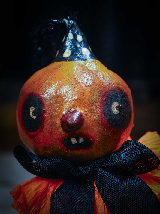 Adorable handmade spun cotton art doll figurines by Idania Salcido (Danita Art) are perfect as Halloween Home Decor. Ghosts, Pumpkins, Witches, Devils and more!