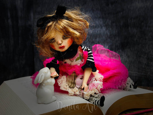 Alice in Wonderland, Art Doll by Danita Art