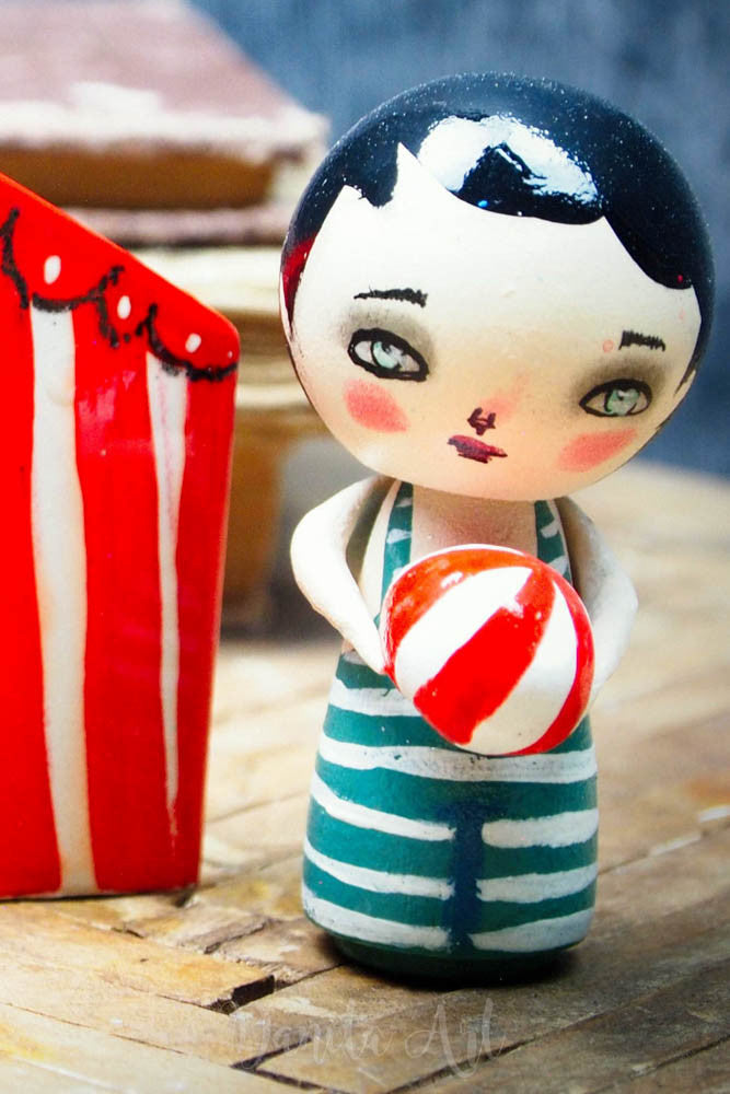 George, Miniature Dolls by Danita Art