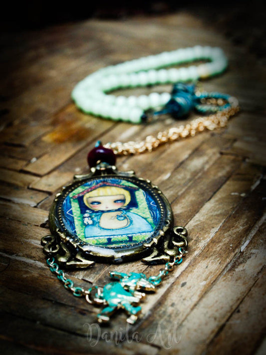 Alice in the rabbit's house, Jewelry by Danita Art