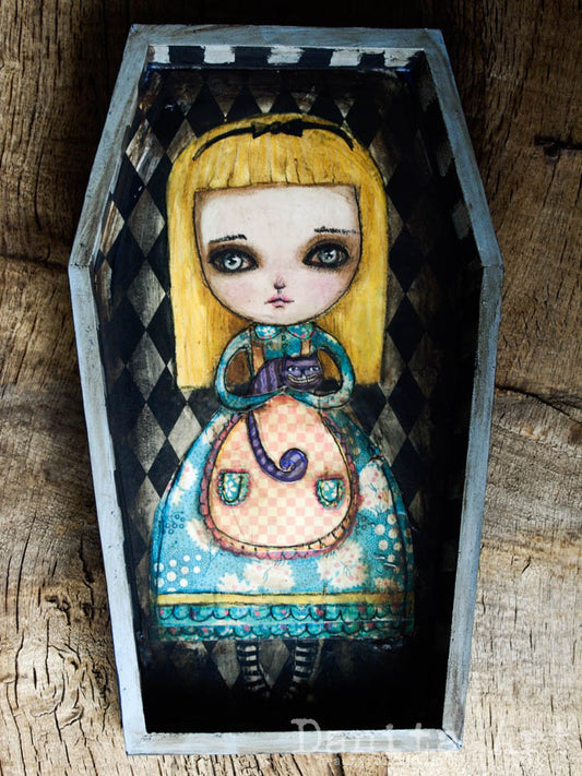 ALICE IN HALLOWEEN LAND, Original Art by Danita Art