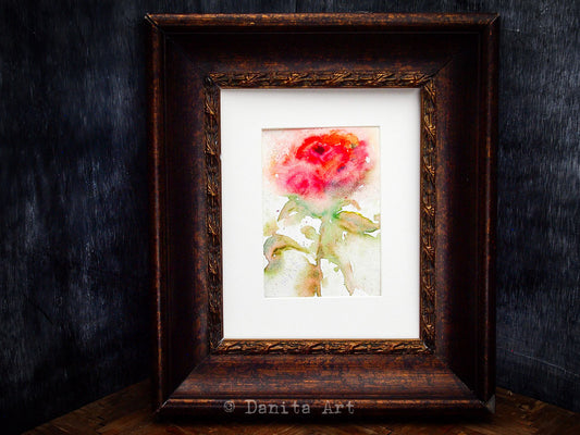 The prince's rose, Original Art by Danita Art