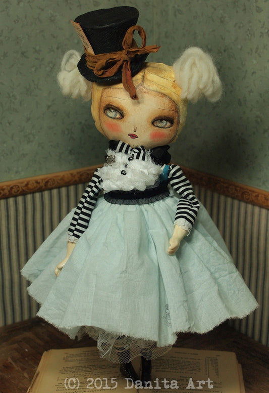 Mad Alice, Art Doll by Danita Art