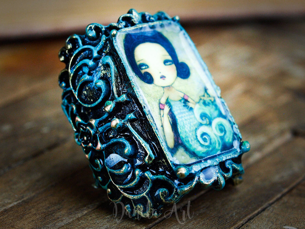 Knitter of the sea, Jewelry by Danita Art