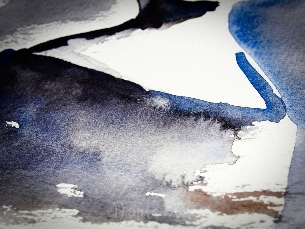 FRIDA IN BLUE AND RED, Original Art by Danita Art