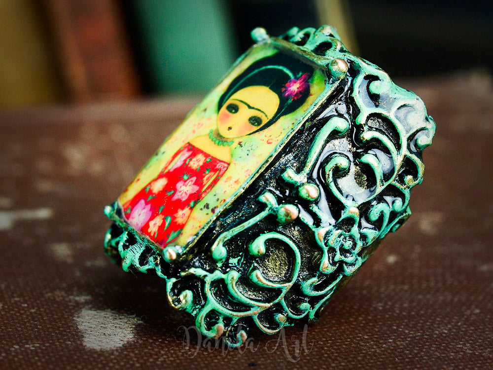 Blooming Frida, Jewelry by Danita Art