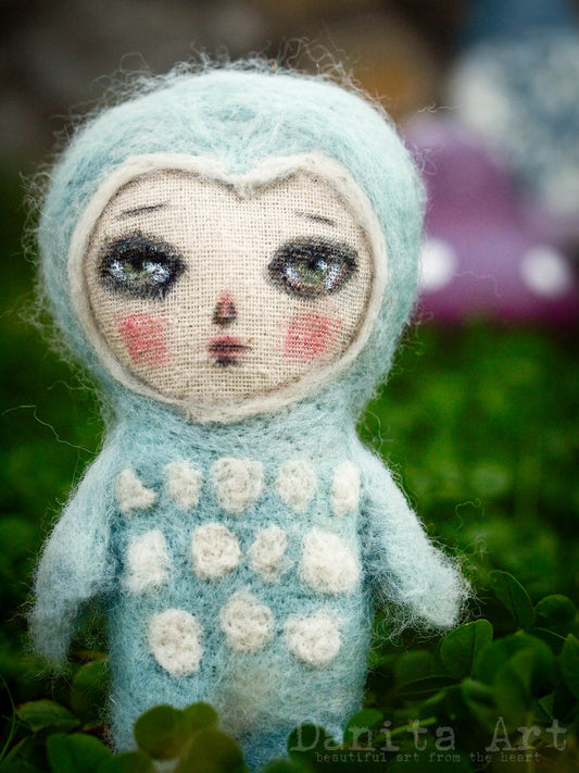 Leo the owl, Miniature Dolls by Danita Art