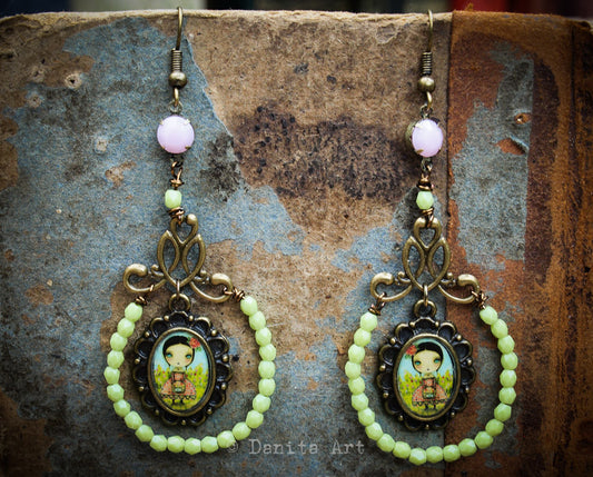 Sweet peas, Jewelry by Danita Art