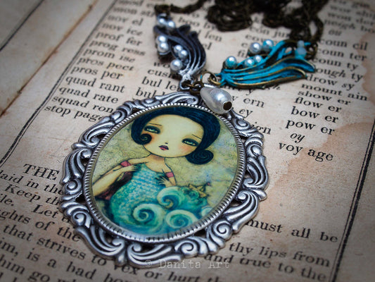 Knitter of the sea, Jewelry by Danita Art