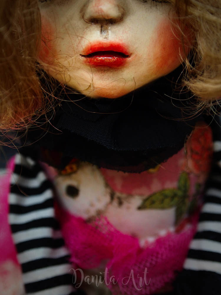Alice in Wonderland, Art Doll by Danita Art