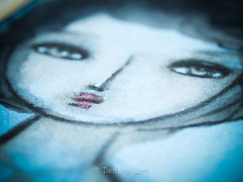 Blue, Original Art by Danita Art