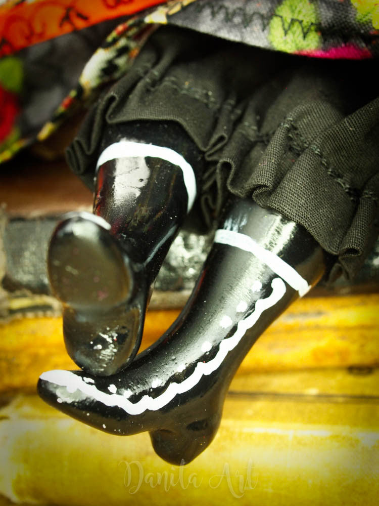 La Catrina, Art Doll by Danita Art