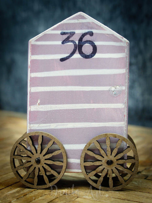 Pink changing house, Miniature Dolls by Danita Art