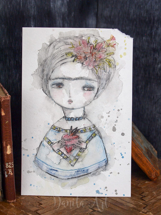 I Dream of Frida, Original Art by Danita Art