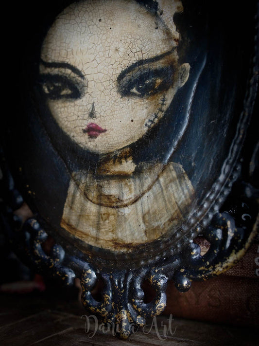 A portrait of a bride, Original Art by Danita Art