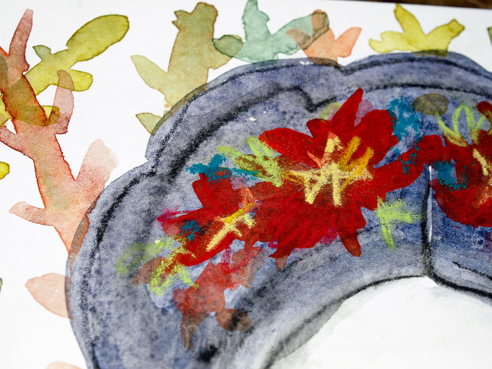 Frida in the wilderness, Original Art by Danita Art