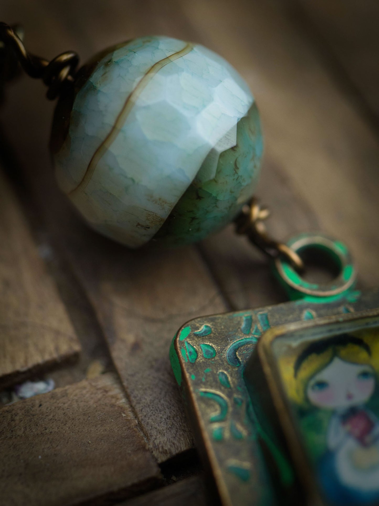 Alice and the wonderland book, Jewelry by Danita Art