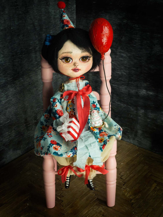 Birthday girl, Art Doll by Danita Art