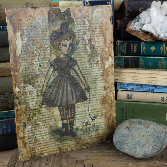 A girl and her unicorn, Original Art by Danita Art