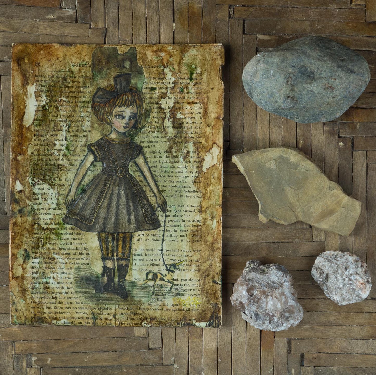 A girl and her unicorn, Original Art by Danita Art