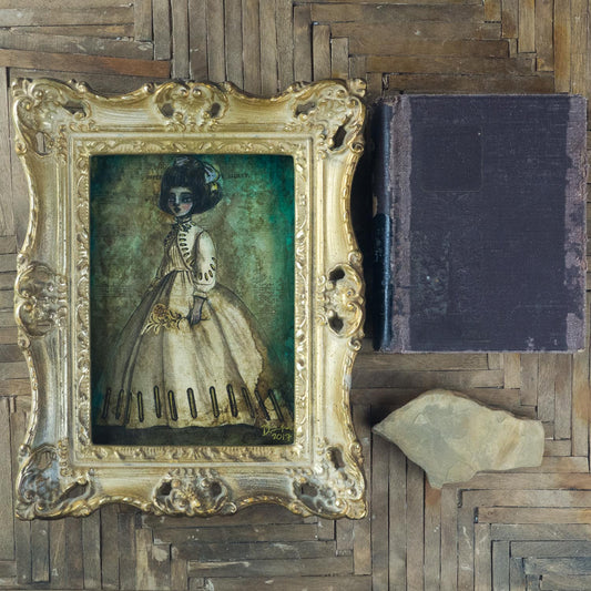 The Empress is a beautiful image in watercolors, pencil and ink by Danita Art. A mixed media rules of the worlds Danita imagines and illustrates inspired by her dreams, emotions and feelings.