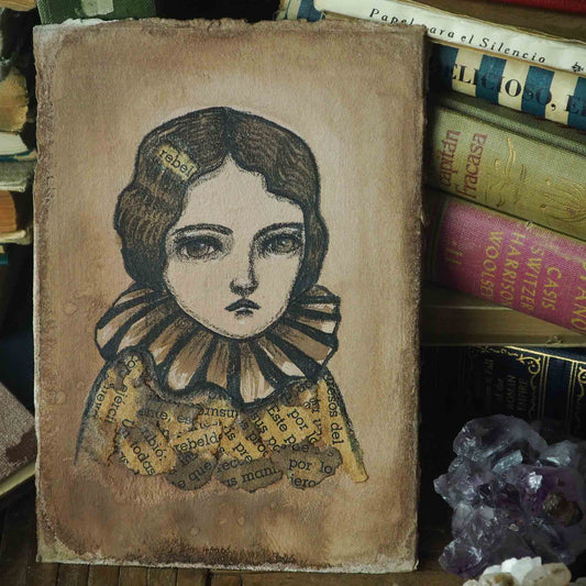 Danita the artist is a rebellious kid. My nature demands it. I left the easy life to become an artist and this pencil and watercolor mixed media drawing is a tribute to that nature.