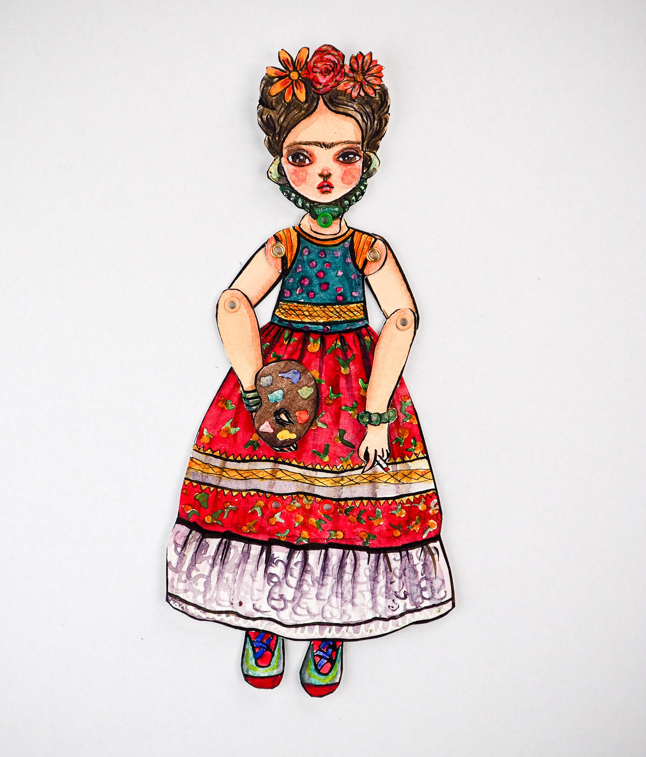 Frida Kahlo Doll Folk sold art painting