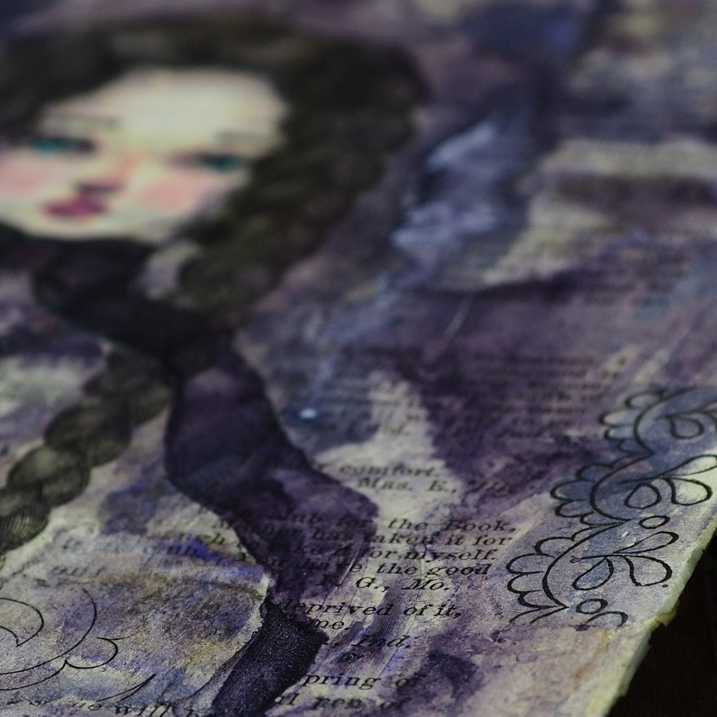 Mauve, Original Art by Danita Art