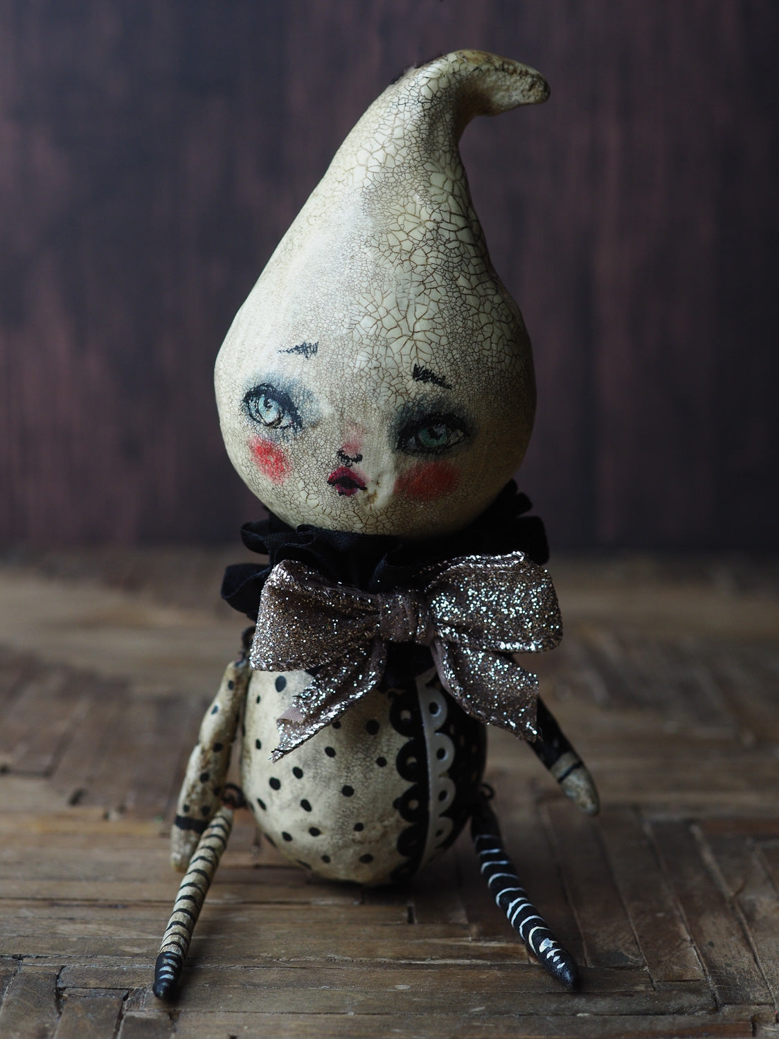 Original Halloween art doll by Painted Paper Clay - Main Image