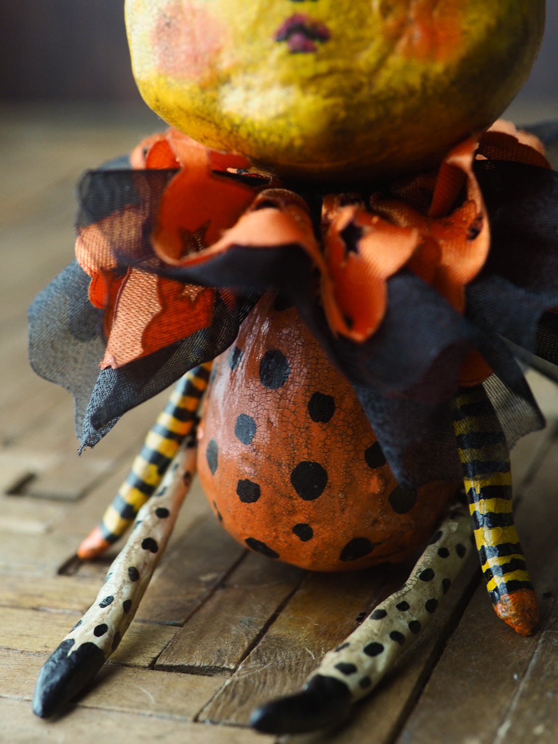 CANDY CORN. Original Halloween art doll by Danita., Art Doll EXCLUDE-SALE by Danita Art