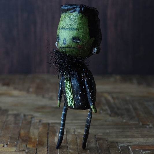 FRANKENSTEIN'S MONSTER. Original Halloween art doll by Danita., Art Doll EXCLUDE-SALE by Danita Art