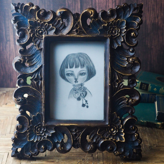 BLACK ROSES, Original Art by Danita Art