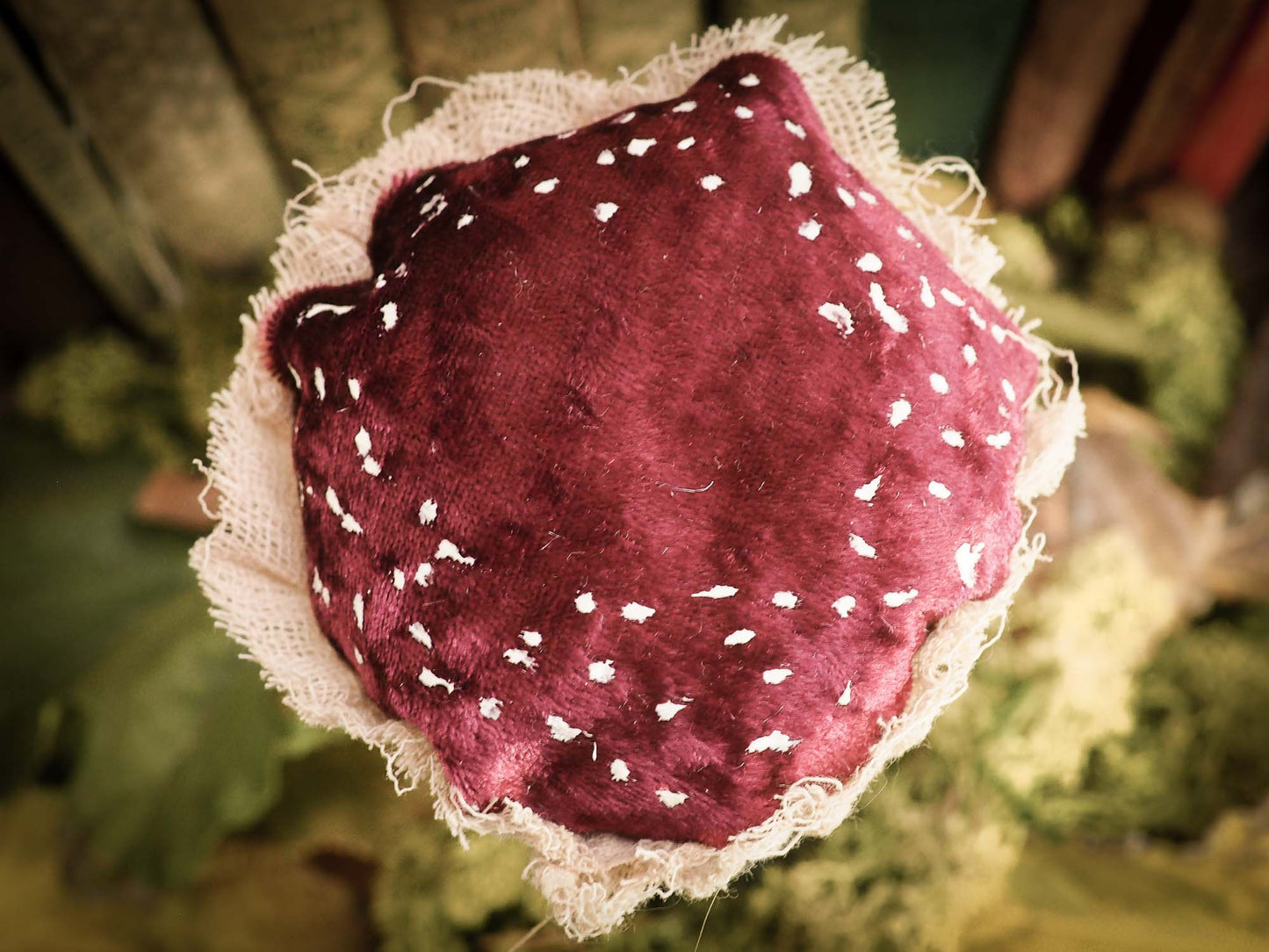 An original handmade art doll by Danita Art, made with original patterns, organic fabric dyed using only natural ingredients like avocado peels, walnuts and marigolds. Each mini art doll in this toy collection is a mini work of huggable fabric art that will be treasured by any collector of Danita's melancholic and fantastic work.