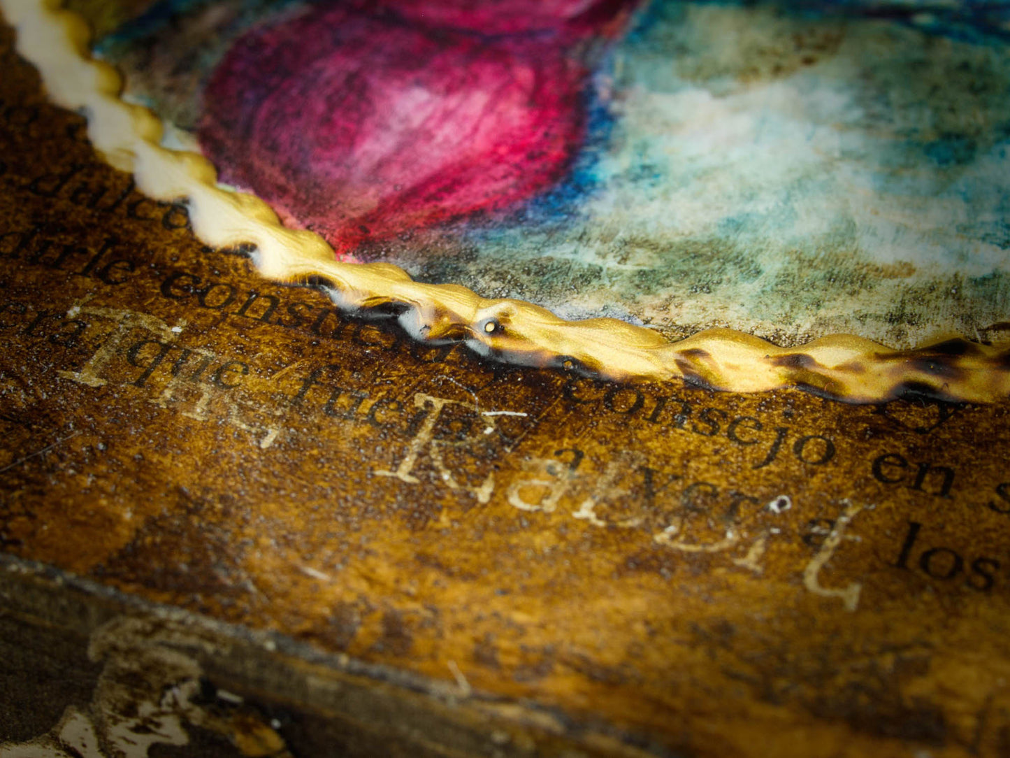 Alice's wild chase of a white rabbit took her on amazing adventures adventures in Wonderland, and here he is on this painting inspired by the beautiful book, created by Danita Art.