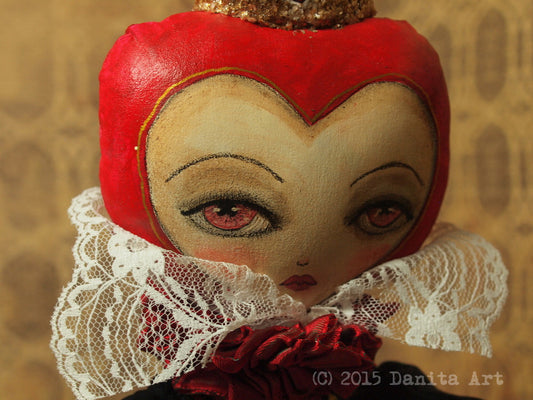 The red queen, Art Doll by Danita Art