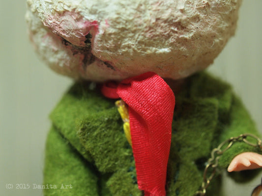 The white rabbit, Miniature Dolls by Danita Art