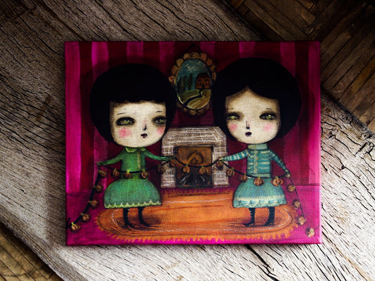 Halloween decorations, Original Art by Danita Art