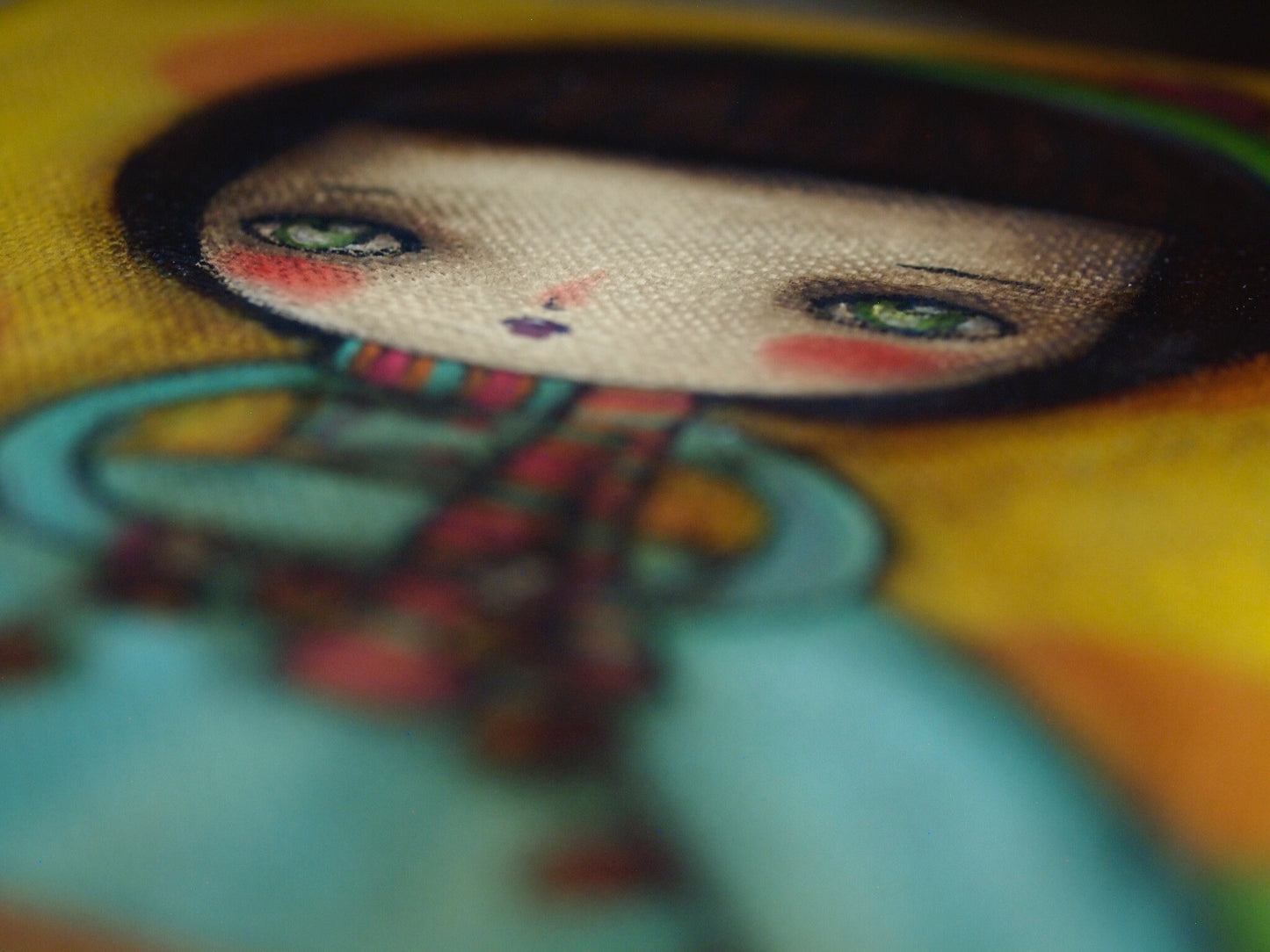 Acorn girl, Original Art by Danita Art