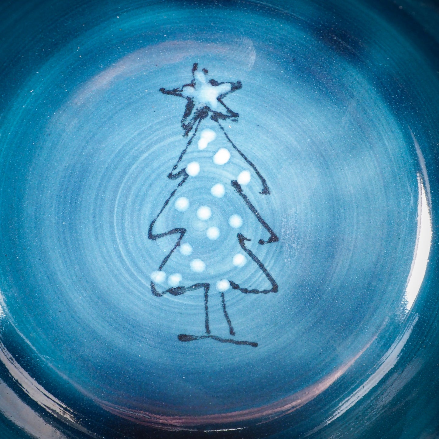 Ready for your Christmas candy and sweets, this original ceramic bowl from Idania Salcido, Danita Art is Handmade glazed ceramic bowl measures 4.5 inches in diameter, hand decorated by the artist with a winter illustration of three girls walking in the forest, just before Christmas.