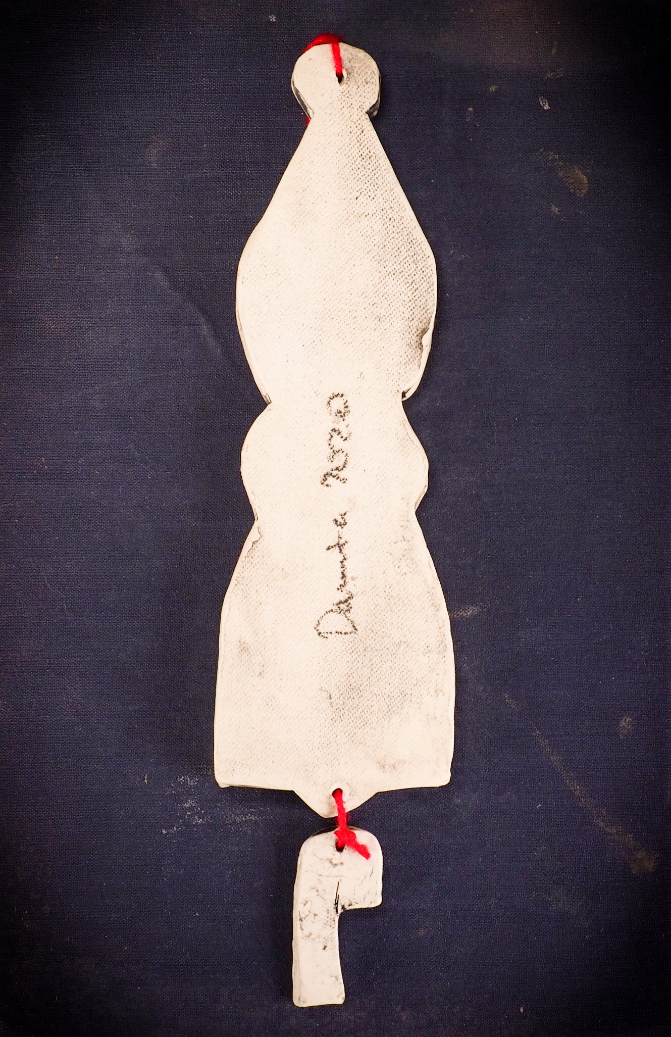 An original Christmas Holiday tree round glazed ceramic ornament handmade by Idania Salcido, the artist behind Danita Art. Glazed carved sgraffito stoneware, hand painted and decorated, it is illustrated by hand with snowmen, Christmas trees, Santa Claus, angels and snow balls and winter themes.