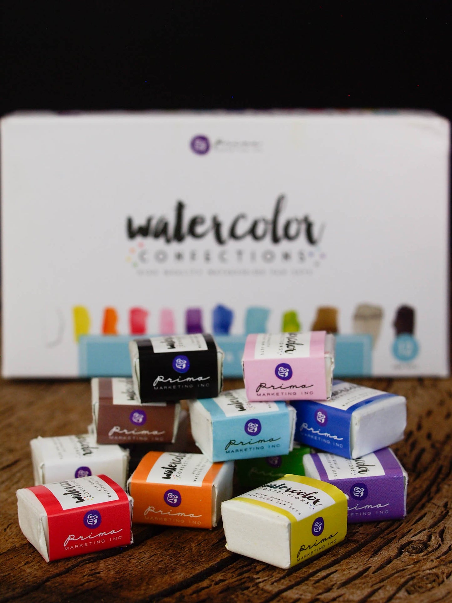 Prima marketing watercolor confections painting travel kit by Danita, Original Art by Danita Art