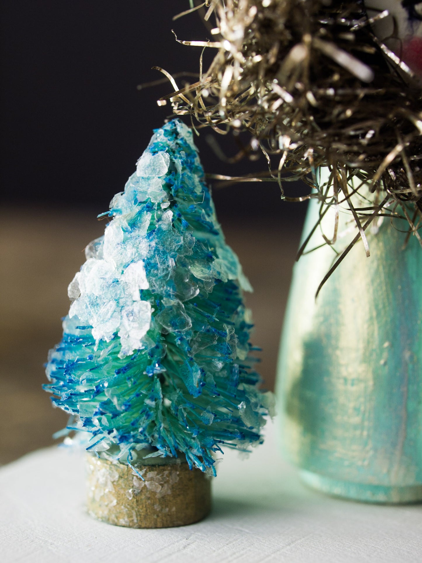 The queen of the North, a holiday wood kokeshi art doll created by Danita Art