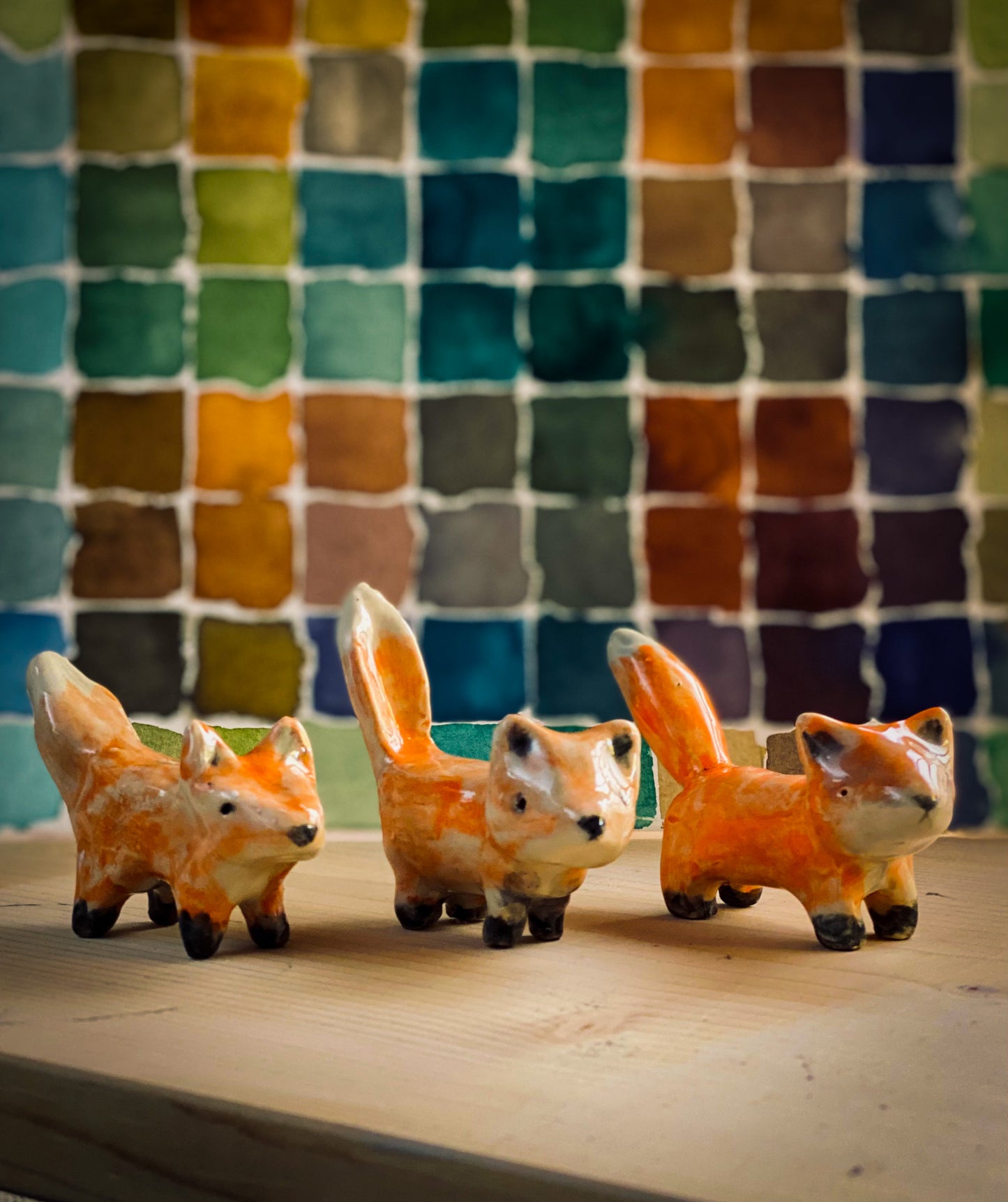 RED FOX #04 - ARTISTS BRUSH AND PENCIL HOLDER