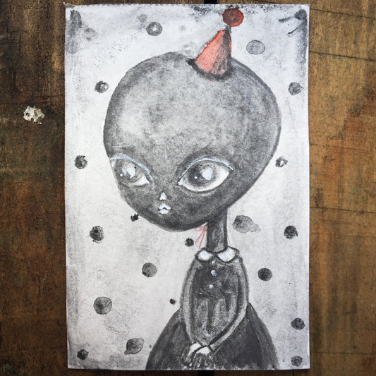 THE ALIEN, Original Art by Danita Art