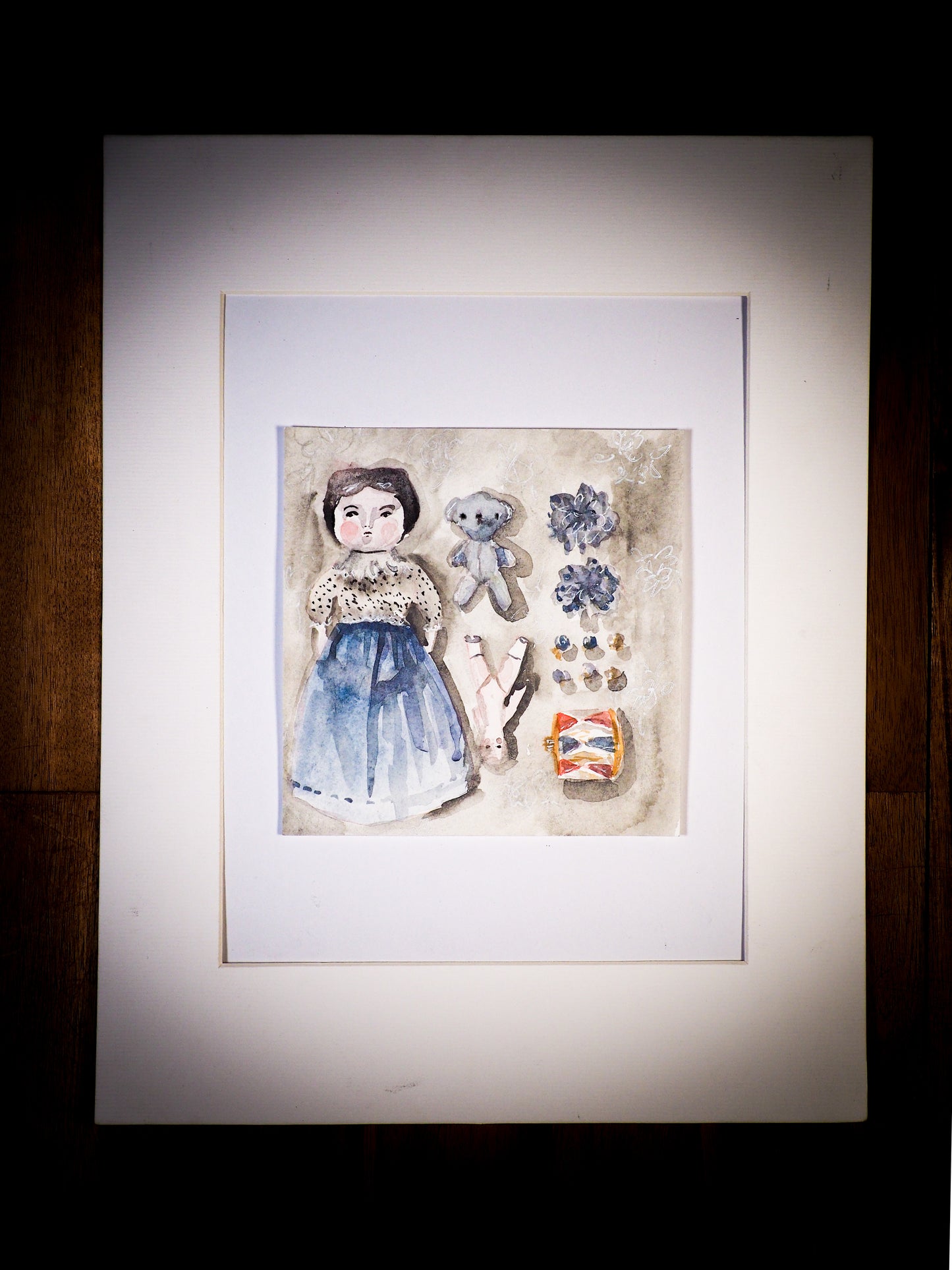 An original watercolor painting by Idania Salcido, the artist behind Danita Art.