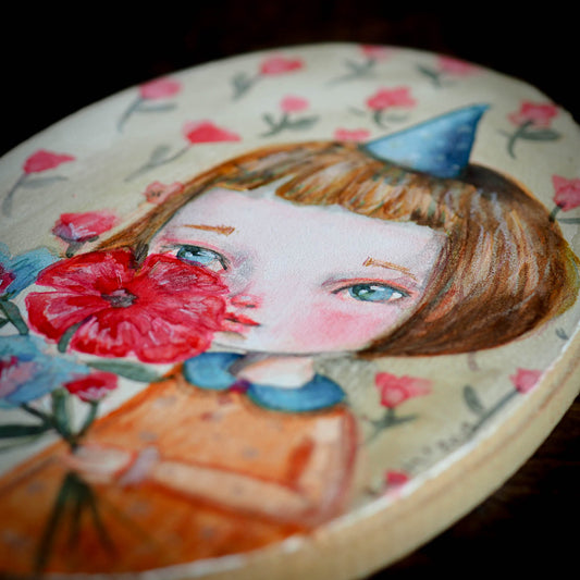 POPPY - An original watercolor painting by Danita Art