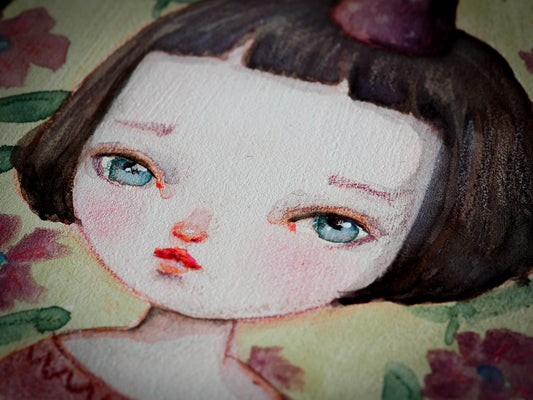 ROSE - An original watercolor painting by Danita Art