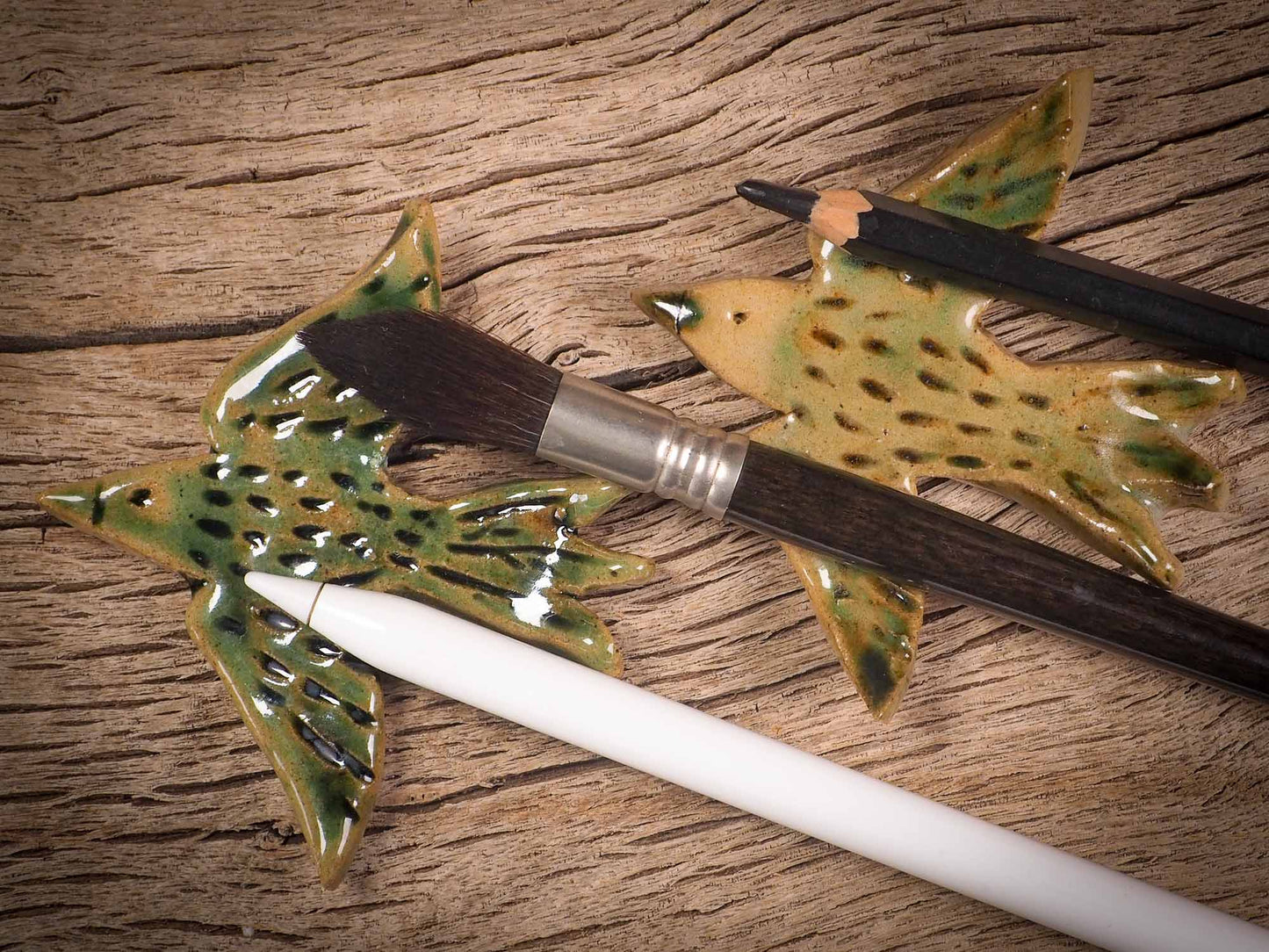 BIRD #02 - ARTIST BRUSH AND PENCIL HOLDER