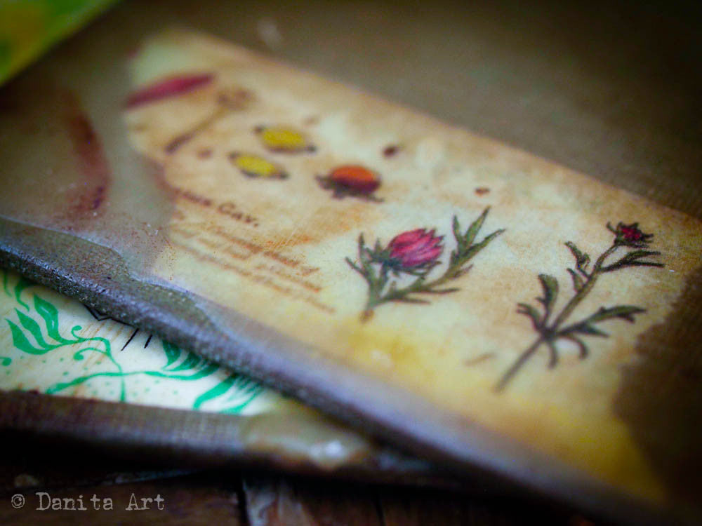 Original beeswax art journal, an upcycled antique book, Art Journal by Danita Art